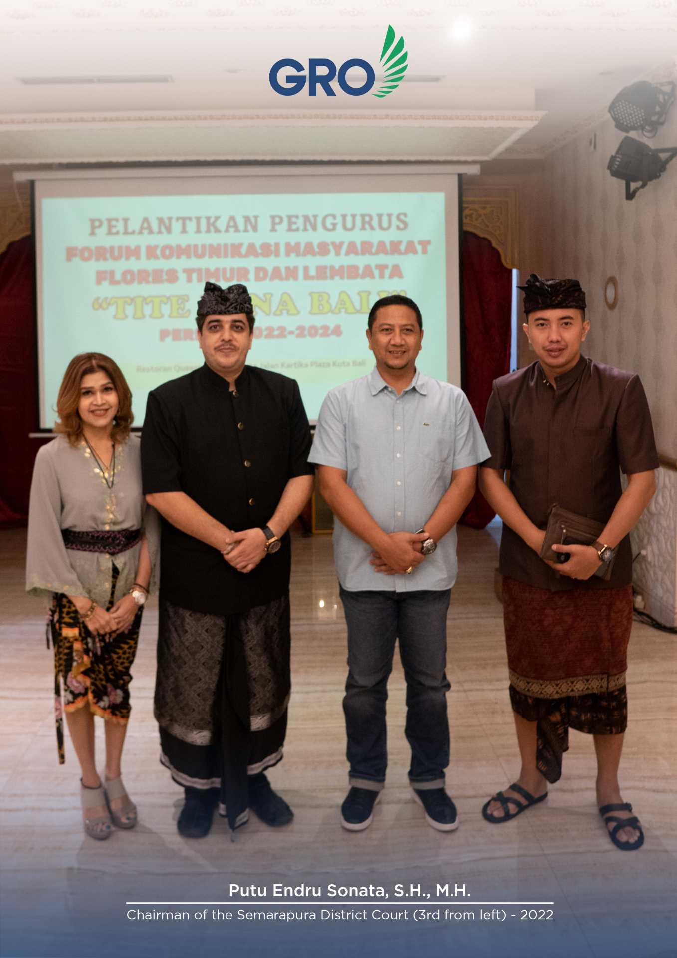 Putu Endru Sonata, S.H., M.H. is the Chairman of the Semarapura District Court (3rd from left) - 2022