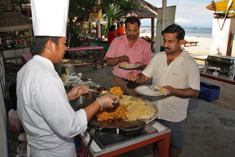 Bhatara watersport outside catering, bali indian restauran, indian food restaurant in bali