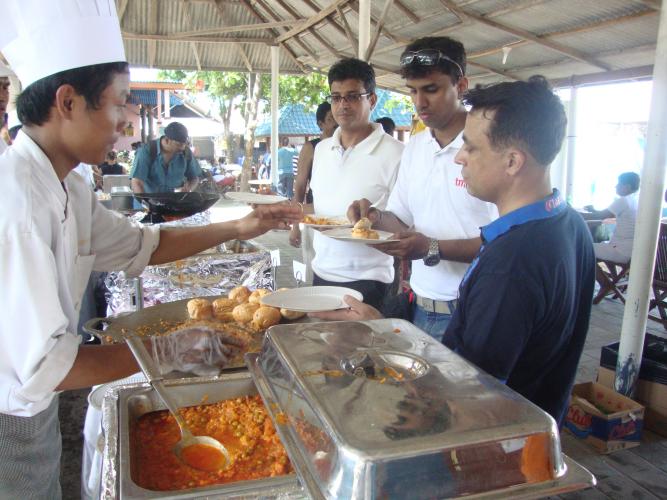 Shiwa sampurna watersport outside catering, bali indian restauran, indian food restaurant in bali